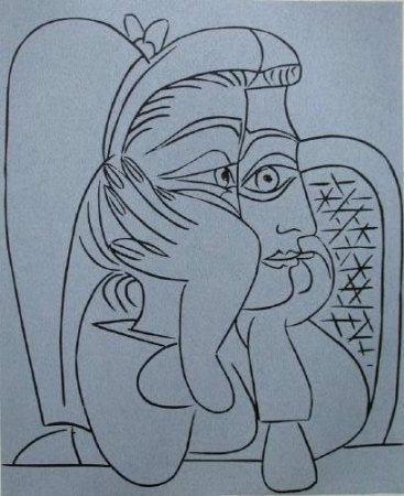 Lc - Femme Accoudee by Pablo Picasso Pricing Limited Edition Print image