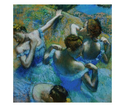 Four Ballerinas Straightening Up In The Wings by Edgar Degas Pricing Limited Edition Print image