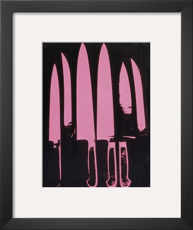 Knives, C. 1981-82 (Pink And Black) by Andy Warhol Pricing Limited Edition Print image
