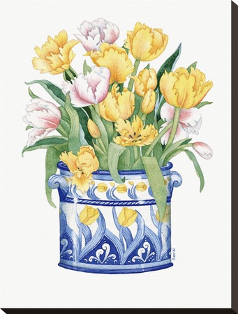 Tub Of Tulips by Bambi Papais Pricing Limited Edition Print image