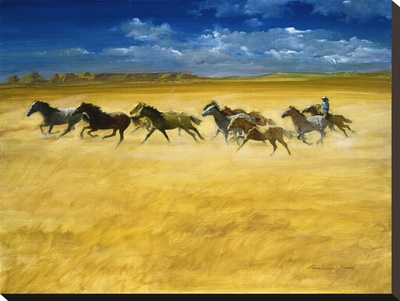 Heading For The Corral by Reginald Jones Pricing Limited Edition Print image