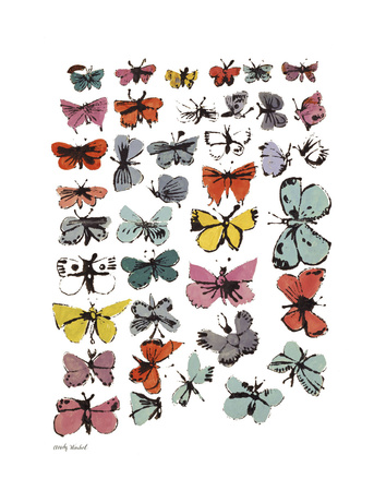 Butterflies, 1955 (Many/Varied Colors) by Andy Warhol Pricing Limited Edition Print image