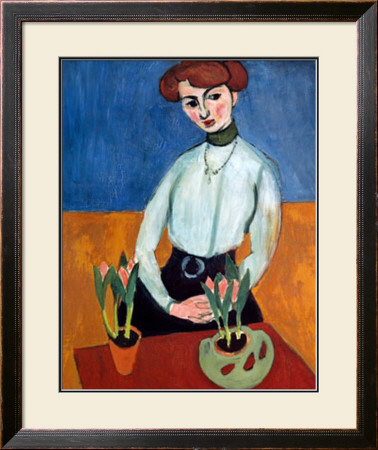 Young Girl With Tulips by Henri Matisse Pricing Limited Edition Print image