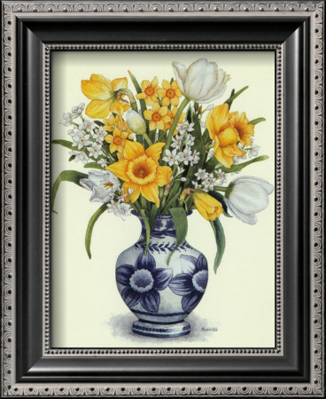 Daffodils And Tulips by Bambi Papais Pricing Limited Edition Print image