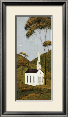Country Panel I, Church by Warren Kimble Pricing Limited Edition Print image