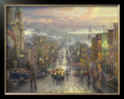 The Heart Of San Francsico - Ap by Thomas Kinkade Pricing Limited Edition Print image