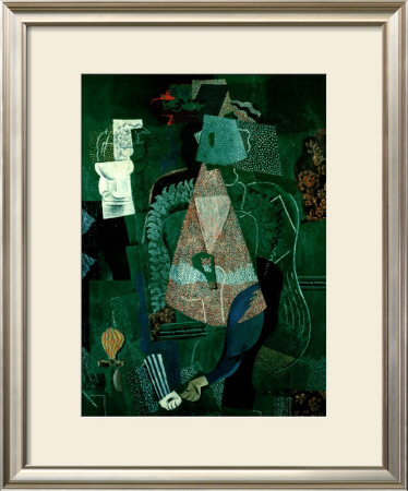 Portrait De Jeune Fille, 1914 by Pablo Picasso Pricing Limited Edition Print image