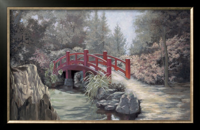 Crimson Bridge by Barbara Hails Pricing Limited Edition Print image
