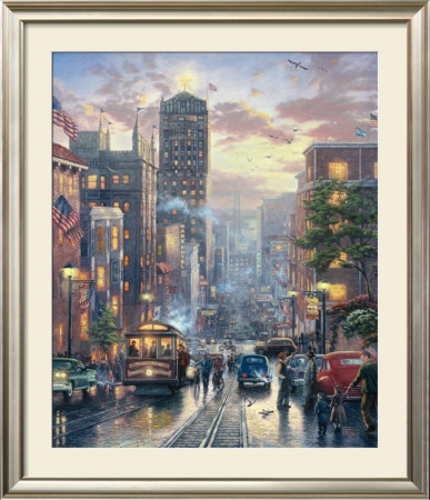 San Francisco, Powell Street - Ap by Thomas Kinkade Pricing Limited Edition Print image