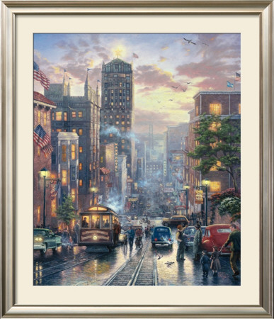 San Francisco, Powell Street - Ap by Thomas Kinkade Pricing Limited Edition Print image