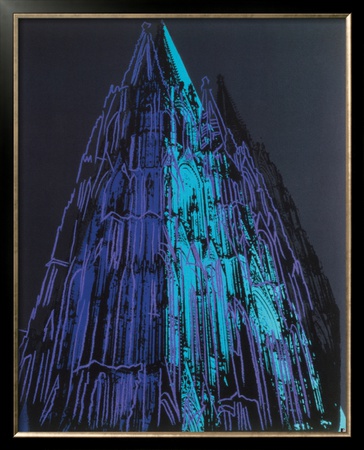 Cologne Cathedral, C.1985 (Blue) by Andy Warhol Pricing Limited Edition Print image
