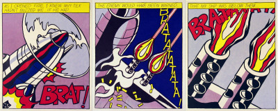 As I Opened Fire (Triptych) by Roy Lichtenstein Pricing Limited Edition Print image