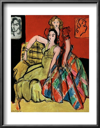 Two Young Women, The Yellow Dress And The Scottish Dress, C.1941 by Henri Matisse Pricing Limited Edition Print image