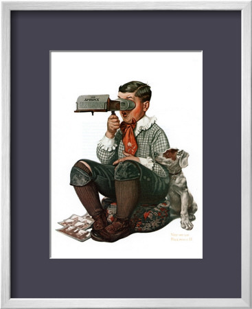 Stereopticon Or Sphinx, January 14,1922 by Norman Rockwell Pricing Limited Edition Print image