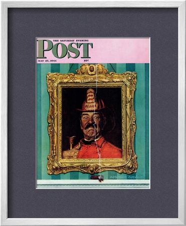 No Smoking Saturday Evening Post Cover, May 27,1944 by Norman Rockwell Pricing Limited Edition Print image