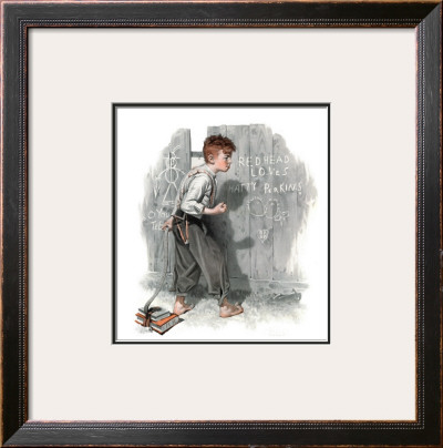 Redhead Loves Hatti, September 16,1916 by Norman Rockwell Pricing Limited Edition Print image