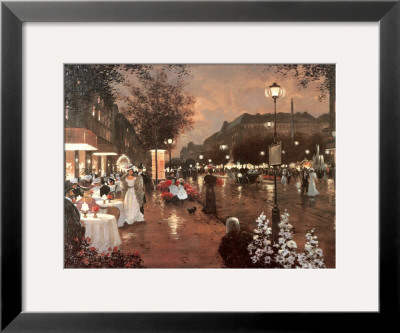 Evening Street Scene by Christa Kieffer Pricing Limited Edition Print image