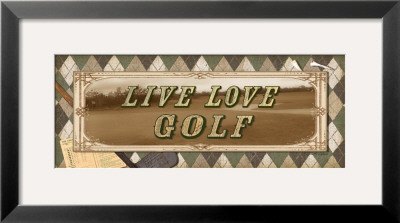 Live Love Golf Ii by Sally Ray Cairns Pricing Limited Edition Print image
