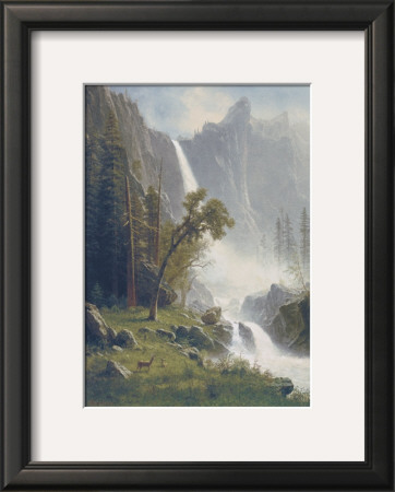 Bridal Veil Falls, Yosemite, C.1871-73 by Albert Bierstadt Pricing Limited Edition Print image