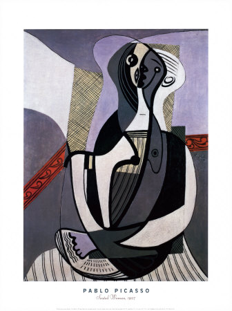 Seated Woman, 1927 by Pablo Picasso Pricing Limited Edition Print image