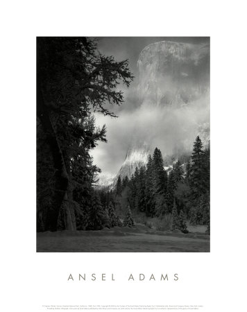 El Capitan: Winter Sunrise, Yosemite National Park, 1968 by Ansel Adams Pricing Limited Edition Print image