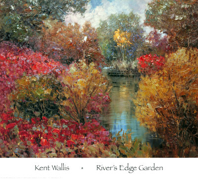 River's Edge Garden by Kent Wallis Pricing Limited Edition Print image