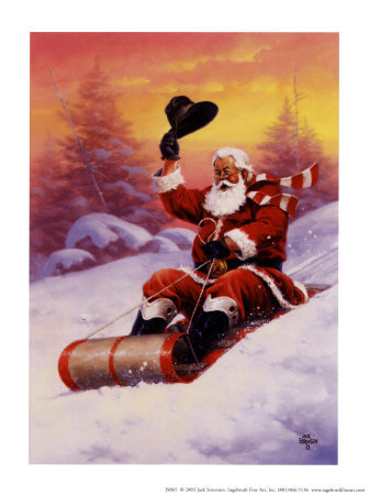 Here Comes Santa by Jack Sorenson Pricing Limited Edition Print image