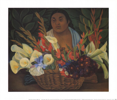 Flower Seller by Diego Rivera Pricing Limited Edition Print image