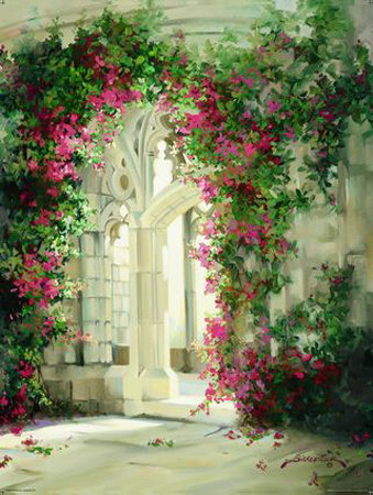 Bougainvilea Archway by Joyce Birkenstock Pricing Limited Edition Print image