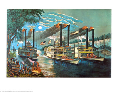 Champions Of The Mississippi by Currier & Ives Pricing Limited Edition Print image