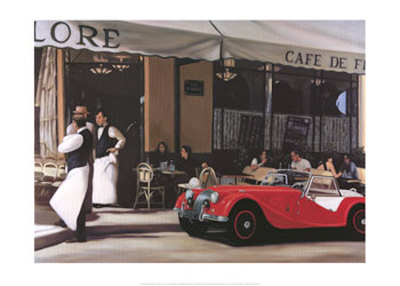 The Red Car by Dale Kennington Pricing Limited Edition Print image