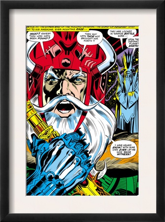 Thor #180 Headshot: Odin by Neal Adams Pricing Limited Edition Print image