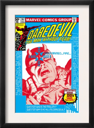 Daredevil #167 Cover: Daredevil And Mauler by Frank Miller Pricing Limited Edition Print image