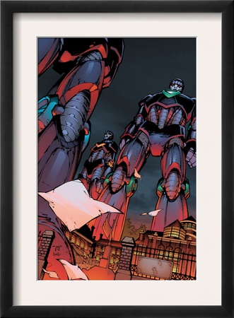 Decimation: House Of M Day After #1 Cover: Sentinel Crouching by Randy Green Pricing Limited Edition Print image