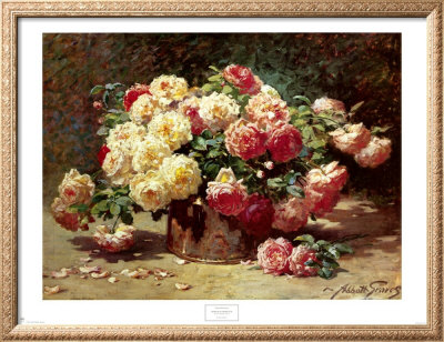 Roses In A Copper Tub by Abbott Fuller Graves Pricing Limited Edition Print image