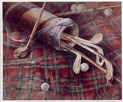 Antique Golf Clubs by Barbara Shipman Pricing Limited Edition Print image