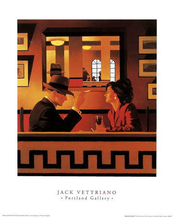 Man In The Mirror by Jack Vettriano Pricing Limited Edition Print image