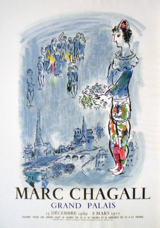 The Magician Of Paris, 1970 by Marc Chagall Pricing Limited Edition Print image