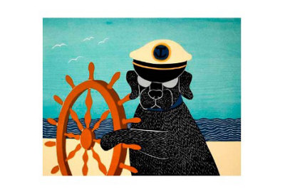 The Captain by Stephen Huneck Pricing Limited Edition Print image