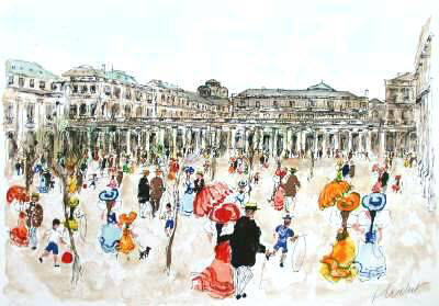 Paris, Palais-Royal by Urbain Huchet Pricing Limited Edition Print image