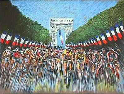 Arrivee Du Tour De France by Guy Buffet Pricing Limited Edition Print image