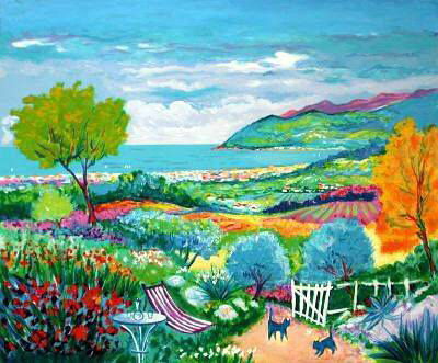 Allee Du Jardin A Cannes by Jean-Claude Picot Pricing Limited Edition Print image