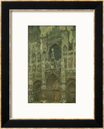 Rouen Cathedral, The Portal, Grey Weather, Grey Harmony, 1892 by Claude Monet Pricing Limited Edition Print image