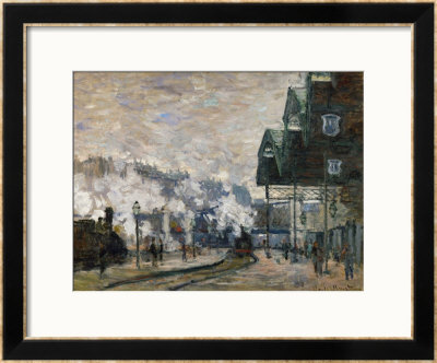Gare St. Lazare, The Western Docks, 1877 by Claude Monet Pricing Limited Edition Print image