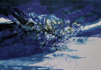 Composition 395 by Zao Wou-Ki Pricing Limited Edition Print image