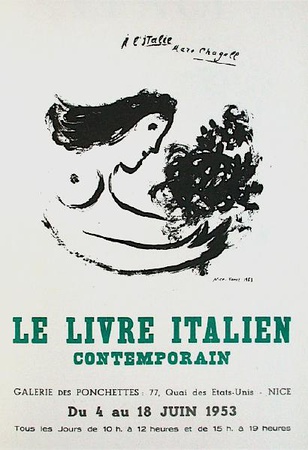 Af 1953 - Le Iivre Itaiien by Marc Chagall Pricing Limited Edition Print image