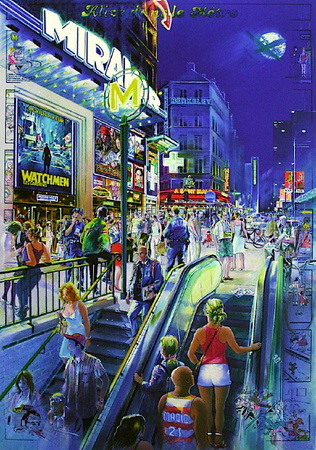 Aiice Dans Le Metro by Daniel Authouart Pricing Limited Edition Print image