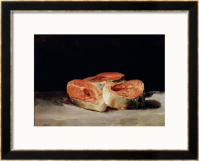 Still Life With Slices Of Salmon, 1808-12 by Francisco De Goya Pricing Limited Edition Print image