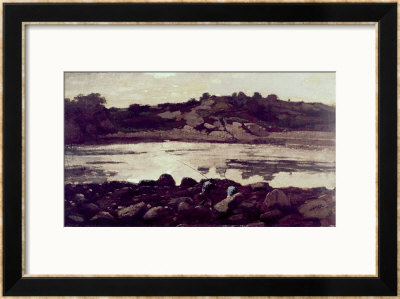 Fishermen On Rocks by Winslow Homer Pricing Limited Edition Print image
