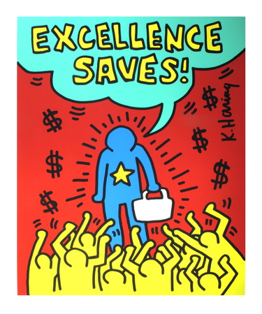 Excellence Saves by Keith Haring Pricing Limited Edition Print image